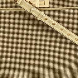 مملوكة مسبقًا Fendi x Versace Perforated Leather Medium Peekaboo ISeeU Top Handle Bag