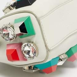 Pre Owned حقيبة كروس فندي مايكرو بيكابو جلد أزرق