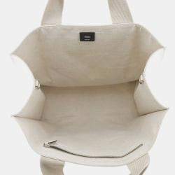 Pre Owned Fendi Shopping Bag Beige Canvas