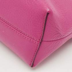 Pre Owned Fendi Pink Leather Mini By The Way Crossbody Bag