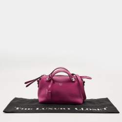 Pre Owned Fendi Pink Leather Mini By The Way Crossbody Bag