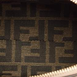 Pre Owned Fendi Peach Leather Mini By The Way Bag