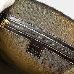 Pre Owned Fendi Brown Zucca Handbag