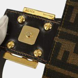 Pre Owned Fendi Brown Zucca Handbag