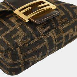 Pre Owned Fendi Brown Zucca Handbag