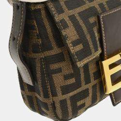 Pre Owned Fendi Brown Zucca Handbag