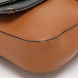 Pre Owned Fendi Multicolor Leather Medium Flip Baguette Crossbody Bag