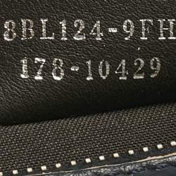 Pre Owned Fendi Navy Blue Leather Medium By The Way Scalloped Bag