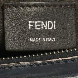 Pre Owned Fendi Navy Blue Leather Medium By The Way Scalloped Bag