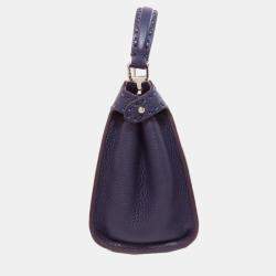 Pre Owned Fendi Peekaboo Mini Selleria Handbag In Calf Leather