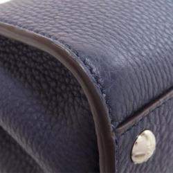 Pre Owned Fendi Peekaboo Mini Selleria Handbag In Calf Leather