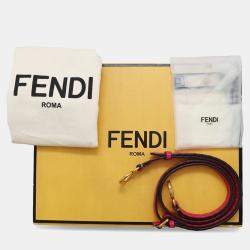 Pre Owned Fendi Selleria Peekaboo Mini Leather Shoulder Bag