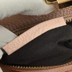 Pre Owned Fendi Blue Leather Peekaboo 2way Handbag