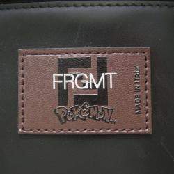 Pre Owned Fendi Fragment 2-Way Tote Bag Pokemon Dragonite Brown/Black Canvas