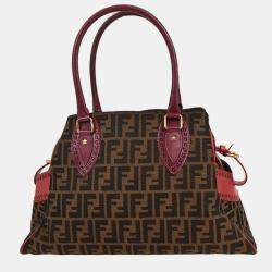 Pre Owned Fendi Brown Zucca Etnico Handbag