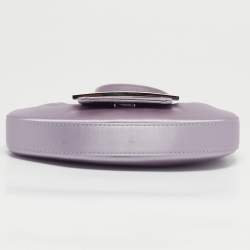 Pre Owned Fendi Lilac Satin Mini Cookie Bag