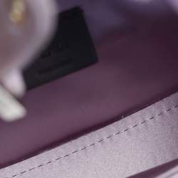 Pre Owned Fendi Lilac Satin Mini Cookie Bag
