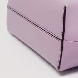 Pre Owned Fendi Lilac Leather Small Fendi First Clutch Bag