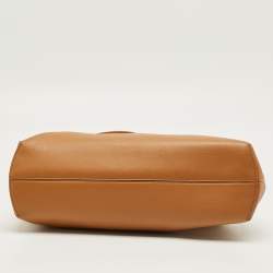 Pre Owned Fendi Brown Leather Medium First Shoulder Bag