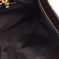 Pre Owned Fendi Brown Zucchino Coated Canvas Mama Baguette Bag