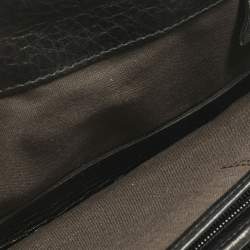 Pre Owned Fendi Black Zucca Fabric and Leather Logo Trifold Continental Wallet