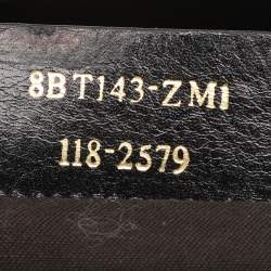 Pre Owned Fendi Black Leather Maxi Baguette Flap Shoulder Bag