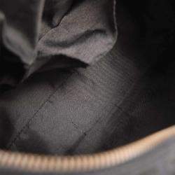 Pre Owned Fendi Black Canvas Zucchino Handbag