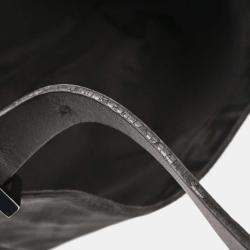 Pre Owned Fendi Black Canvas Zucca Handbag