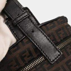 Pre Owned Fendi Brown Zucchino Handbag