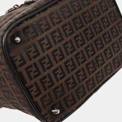Pre Owned Fendi Brown Zucchino Handbag