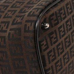 Pre Owned Fendi Brown Zucchino Handbag