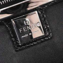 Pre Owned Fendi Black Nylon Handbag