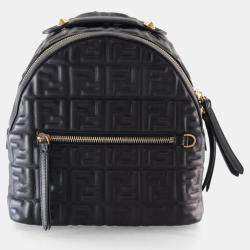Pre Owned Fendi Mini Nappa FF Embossed Backpack