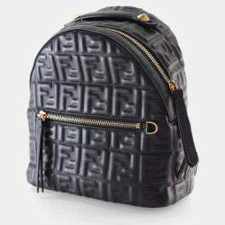 Pre Owned Fendi Mini Nappa FF Embossed Backpack