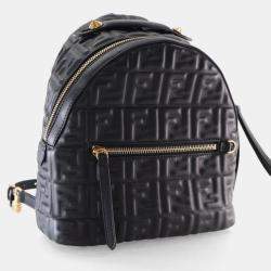 Pre Owned Fendi Mini Nappa FF Embossed Backpack