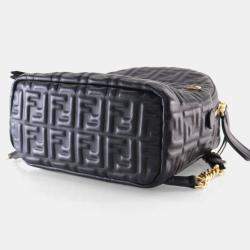 Pre Owned Fendi Mini Nappa FF Embossed Backpack