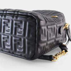 Pre Owned Fendi Mini Nappa FF Embossed Backpack