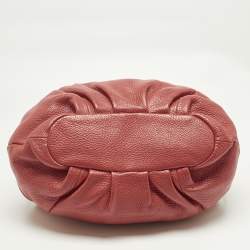 Pre Owned Fendi Red Selleria Leather Pomodorino Bag