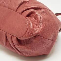 Pre Owned Fendi Red Selleria Leather Pomodorino Bag