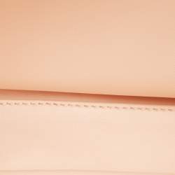 Pre Owned Fendi Green/Beige Python Medium Peekaboo Top Handle Bag