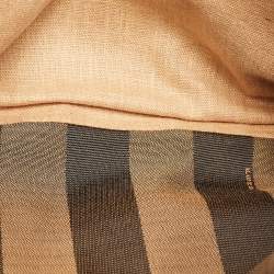 Pre Owned Fendi Red Pequin Embossed Leather Large Claudia Shoulder Bag