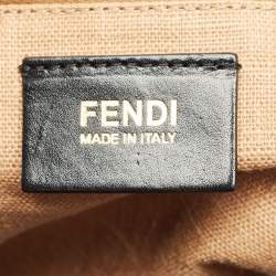 Pre Owned Fendi Red Pequin Embossed Leather Large Claudia Shoulder Bag