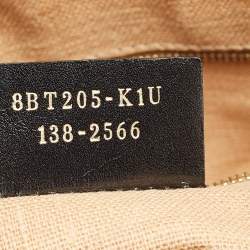 Pre Owned Fendi Red Pequin Embossed Leather Large Claudia Shoulder Bag