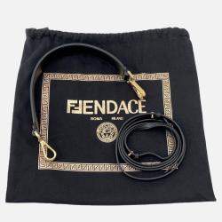 Pre Owned Fendi Fendi X Versace Mon Tresor Multicolor/Brown Nylon Leather Size Mini