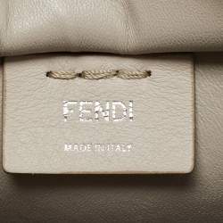 Pre Owned Fendi Light Beige Leather Petite 3Jours Tote
