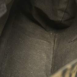 Pre Owned Fendi Tobacco Zucca Canvas Flap Crossbody Bag