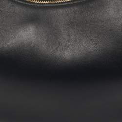 Pre Owned Fendi Black Leather Small Fendigraphy Shoulder Bag