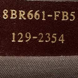 Pre Owned Fendi Red Zucchino Spalmati Chiusura Tote