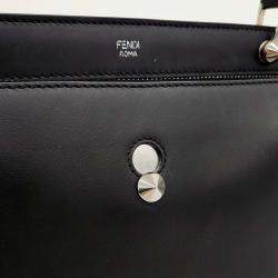 Pre Owned Fendi Black Leather Fendi.com Bag