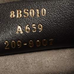 Pre Owned Fendi Brown/Black Zucca Leather Mini Mon Tresor Drawstring Bucket Bag